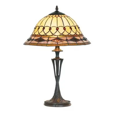 Artistar Stolní lampa Kassandra v Tiffany stylu, výška 59cm