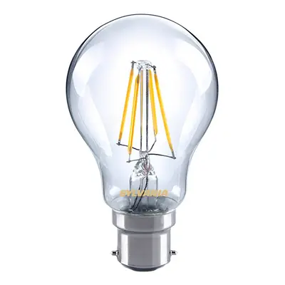 Sylvania LED žárovka B22 A60 filament 4,5W 827, čirá