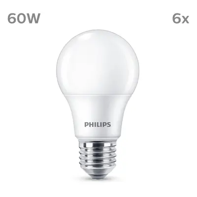 Philips Philips LED žárovka E27 8W 806lm 2700K matná 6ks