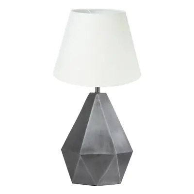 PR Home PR Home Trinity stolní lampa Ø25cm stříbrná/bílá