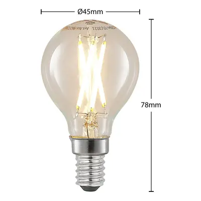 Arcchio LED žárovka filament E14 4W 2700K kapka dim 2ks