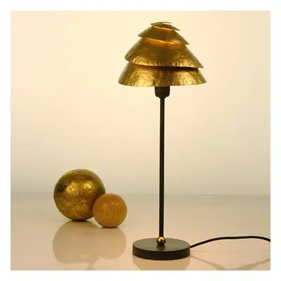 Holländer Stolní lampa Snail One hnědá-zlatá