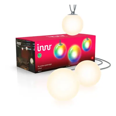 Innr Lighting Innr Smart Outdoor Globe Colour LED koule sada 3ks