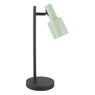 Lindby Stolní lampa Lindby Ovelia, zelená/černá, kov, E27