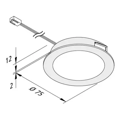 Hera LED vestavné svítidlo FAR 68 z nerezové oceli 4W 3 000K