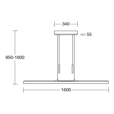 HerzBlut HerzBlut Leonora závěsné světlo Up&Down 160 cm