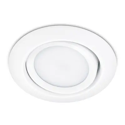 Trio Lighting Kulatý vestavný LED downlight Rila v bílé barvě