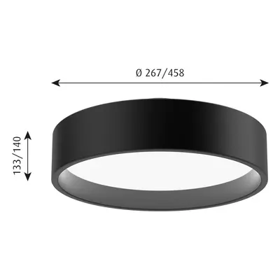 Louis Poulsen Louis Poulsen LP Circle stropní, Ø 26,7 cm černá