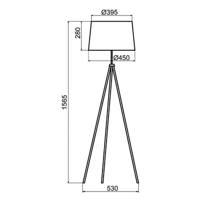 Aluminor Aluminor Tropic stojací lampa bílá, kabel červený