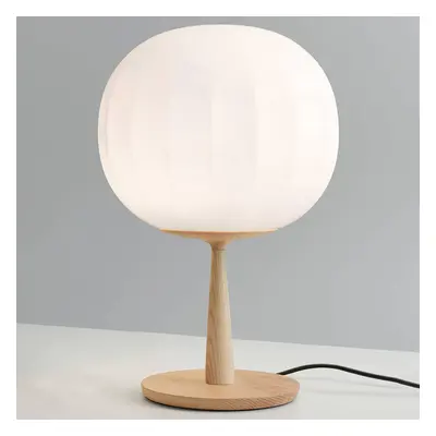 Luceplan Stolní lampa Luceplan Lita podstavec z jasanového dřeva výška 46 cm