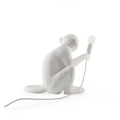 SELETTI LED deko terasové světlo Monkey Lamp bílá sedící