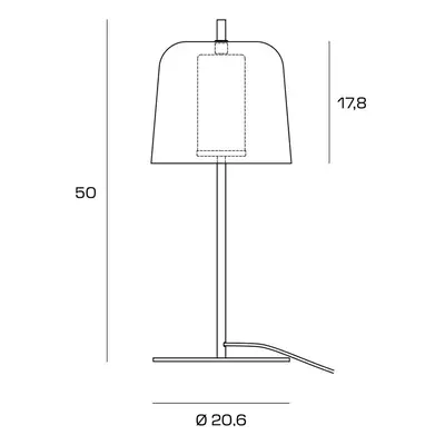 miloox by Sforzin Stolní lampa Frida, zlatá, vnější stínidlo zelená