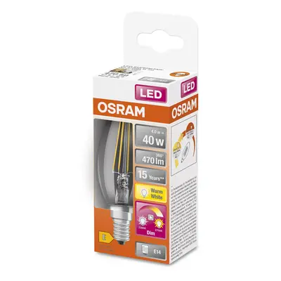 OSRAM Žárovka OSRAM LED E14 4W GLOWdim čirá