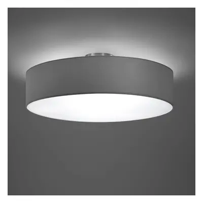 Trio Lighting Stropní hotelové svítidlo, matný nikl/šedá, Ø 50 cm