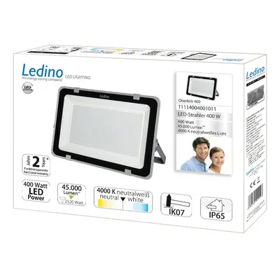 Ledino LED stavební reflektor Oberbilk, 4 000K, 400W