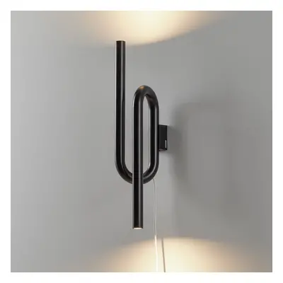 Foscarini Foscarini Tobia LED nástěnné světlo, kabel, černá