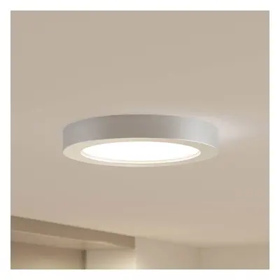 PRIOS Stropní svítidlo Prios LED Edwina, stříbrná, 25 cm, sada 2 kusů