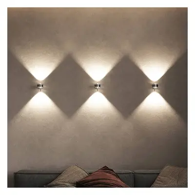 Top Light Puk Mini Wall+ LED, čirá skla, chrom