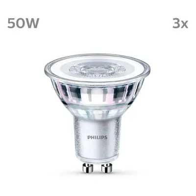 Philips Žárovka Philips LED GU10 4,6W 390lm 840 clear 36° 3ks