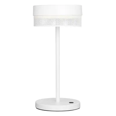 HELL Stolní lampa LED Mesh s dobíjecí baterií, výška 30 cm, bílá