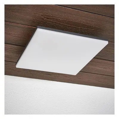 Lucande Stropní svítidlo LED Henni, IP65, senzor, 30x30 cm, antracitová barva