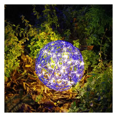 STAR TRADING LED 3D designový míč Galax Fun, Ø 30 cm, modrý