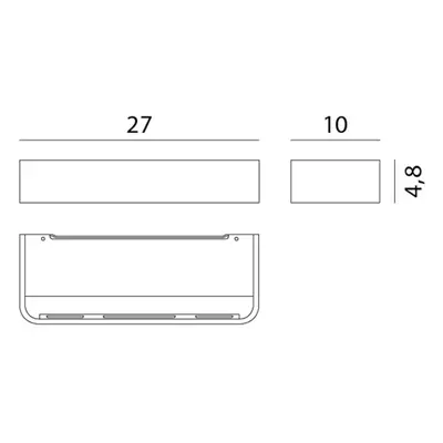 Rotaliana Rotaliana Frame W2 LED nástěnné světlo černá 2700K