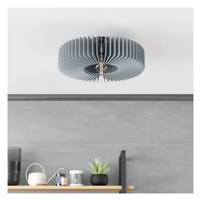 EGLO Stropní lampa Palombaia ve vzhledu ventilátoru, šedá