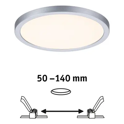 Paulmann Paulmann LED panel Areo 3 000K kulatý chrom 17,5cm