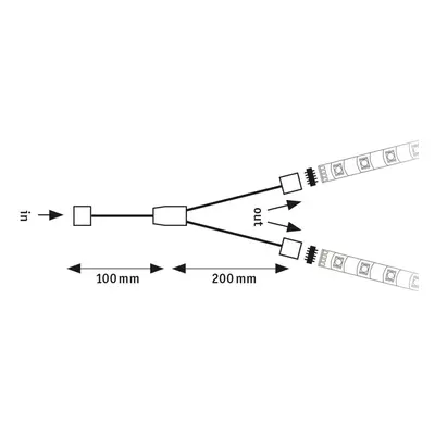 Paulmann Paulmann MaxLED Y spojovací kabel, Splitter