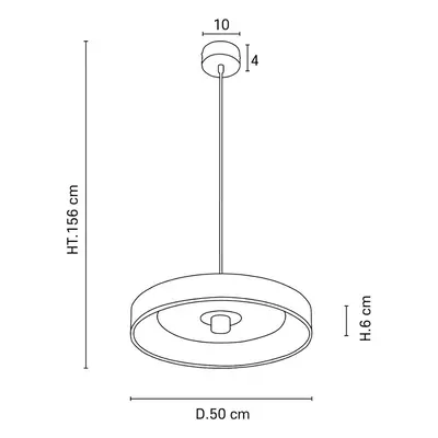 MARKET SET MARKET SET Portinatx závěsné světlo Ø50cm terakota