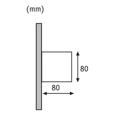 Paulmann Venkovní nástěnné svítidlo Paulmann Cybo LED, 2 700 K, 8 x 8 cm, bílé