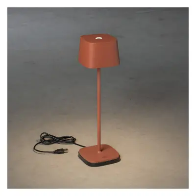 Konstsmide LED stolní lampa Capri venkovní, terakota