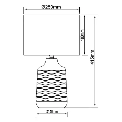 Brilliant Stolní lampa Ilysa, stínidlo šedá, základna bílá