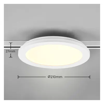 Trio Lighting LED stropní svítidlo Camillus DUOline, Ø 26 cm, bílé