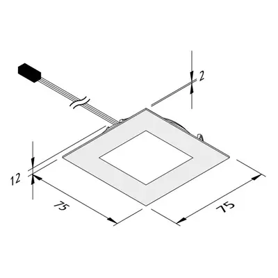 Hera LED podhledové světlo Dynamic FAQ 68 ocel 3W CCT