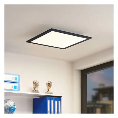 Lindby Lindby LED panel Nelios, 40 x 40 cm, 4 000K, černý, kovový