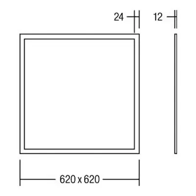 BRUMBERG BRUMBERG Ailis LED panel 62x62cm mikroprisma 4000K