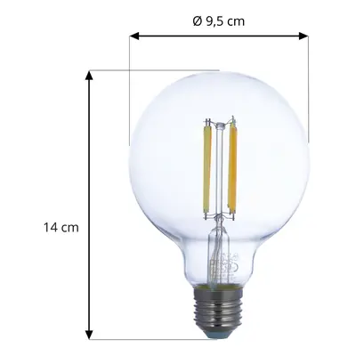 LUUMR LUUMR Smart LED žárovka čirá E27 G95 7W Tuya WLAN CCT