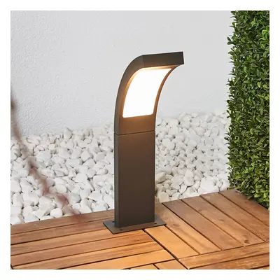 Lucande Lucande LED podstavné svítidlo Juvia, 40 cm, grafitově šedá, IP54