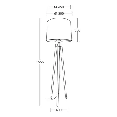 HerzBlut HerzBlut Briany stojací lampa, dub olejovaný