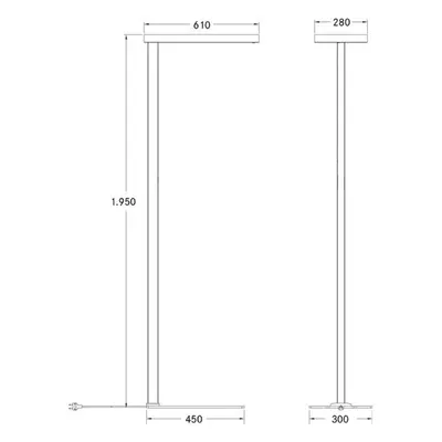 BRUMBERG BRUMBERG Adrea LED stojací lampa mikroprizmatická