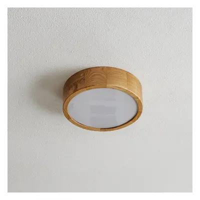 TEMAR LIGHTING Stropní světlo Cleo DR275 IP54 dub Ø 27,5 cm