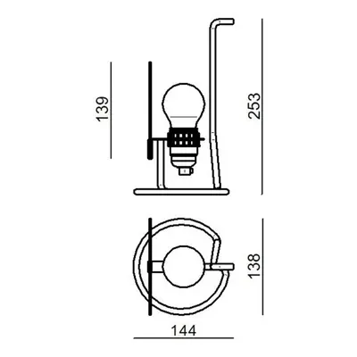 Stilnovo Stilnovo Bugia LED stolní lampa bílá