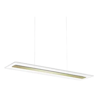 Linea Light LED závěsné světlo Antille, sklo, obdélník, zlatá