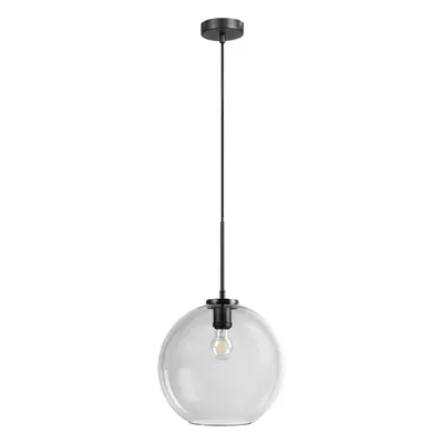 Dyberg Larsen Dyberg Larsen Závěsná lampa Loop 30 cm kouřová/černá