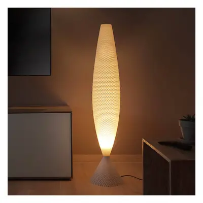 Tagwerk Stojací lampa Diamant z biomateriálu, linen, 115cm