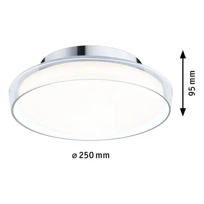 Paulmann Paulmann Luena LED stropní svítidlo IP44 chrom Ø25cm