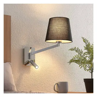 Lucande Lucande nástěnné světlo Irella čtecí lampa, černá