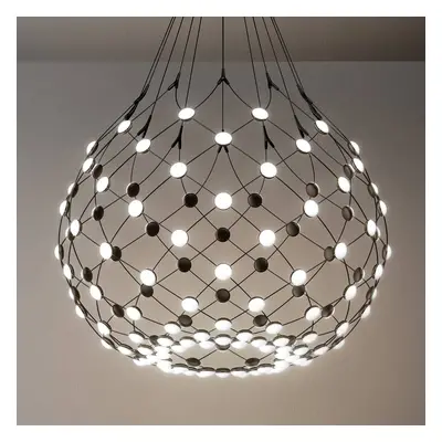 Luceplan Luceplan Mesh LED závěsné světlo Ø 80cm 1m závěs